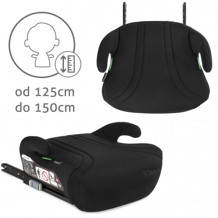 Kidwell Inaltator auto pentru copii Bono Black cu isofix 125-150 cm