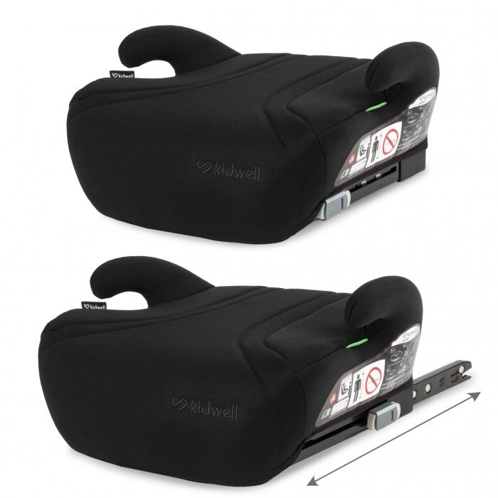 Kidwell Inaltator auto pentru copii Bono Black cu isofix 125-150 cm