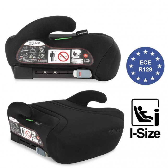 Kidwell Inaltator auto pentru copii Bono Black cu isofix 125-150 cm