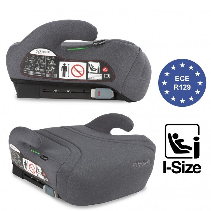 Kidwell Inaltator auto pentru copii Bono Grey cu isofix 125-150 cm