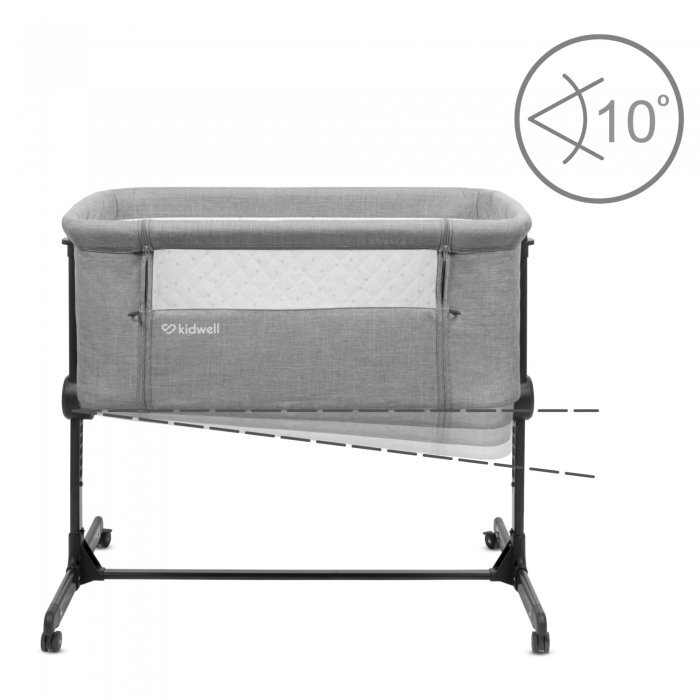 Kidwell Patut cu laterala culisanta Snuzzy Light Grey