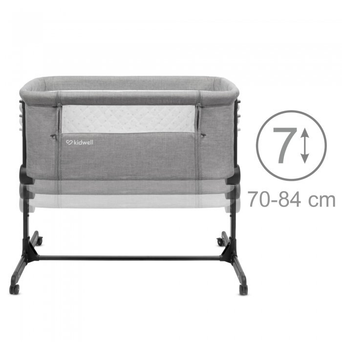 Kidwell Patut cu laterala culisanta Snuzzy Light Grey