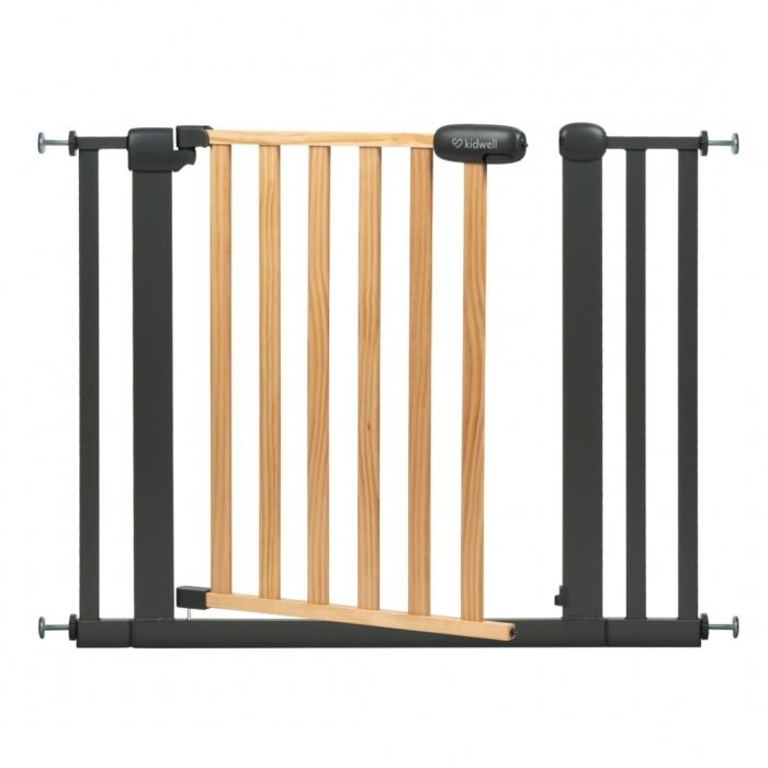 Kidwell Poarta de siguranta 74-105 cm Trasti negru