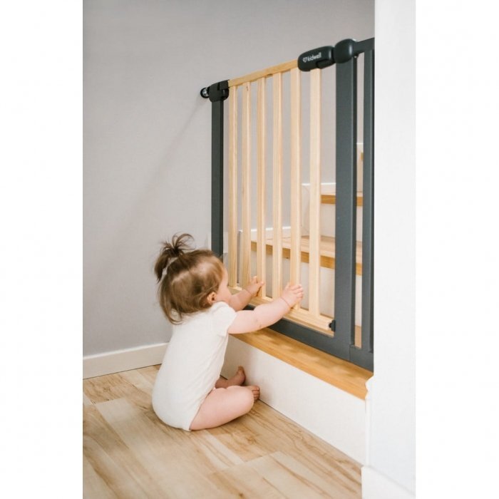 Kidwell Poarta de siguranta 74-105 cm Trasti negru