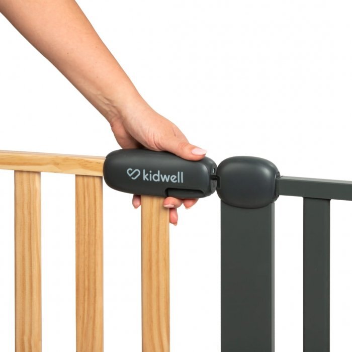 Kidwell Poarta de siguranta 74-105 cm Trasti negru
