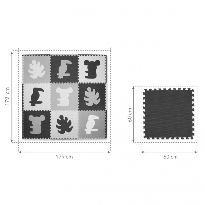 Kidwell Salteluta de joaca pentru copii tip puzzle 179x179 cm Senso Tropical