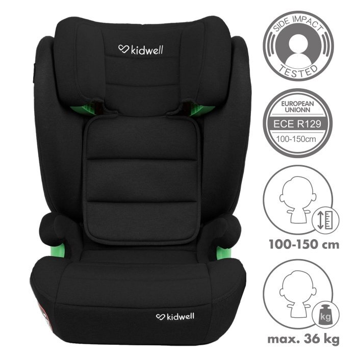 Kidwell Scaun auto cu Isofix 15-36 Kg Weston Black i-size