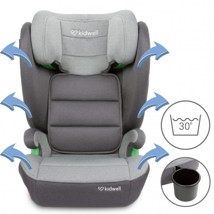 Kidwell Scaun auto cu Isofix 15-36 Kg Weston Dark Gray i-Size