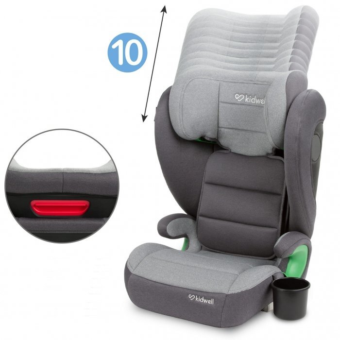 Kidwell Scaun auto cu Isofix 15-36 Kg Weston Dark Gray i-Size