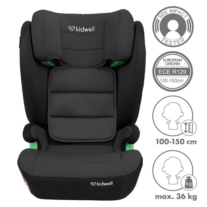 Kidwell Scaun auto cu Isofix 15-36 Kg Weston Grey Black i-Size