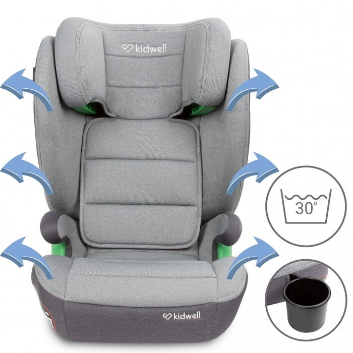 Kidwell Scaun auto cu Isofix 15-36 Kg Weston Light Gray i-Size