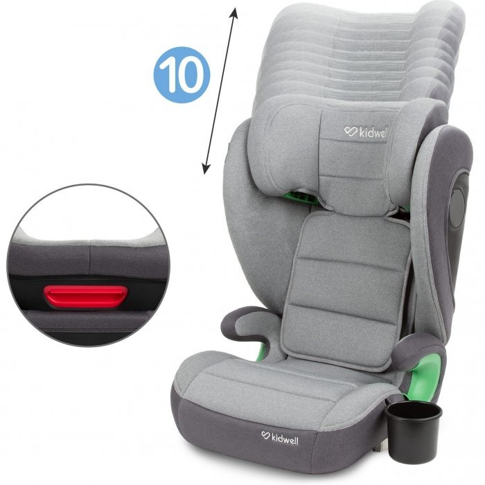 Kidwell Scaun auto cu Isofix 15-36 Kg Weston Light Gray i-Size