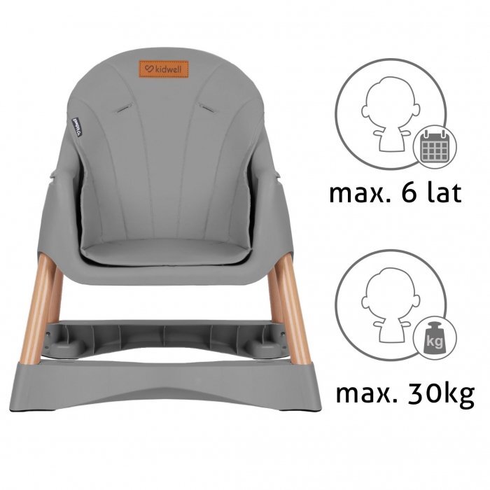 Kidwell Scaun de masa 2 in 1 Karimi gri