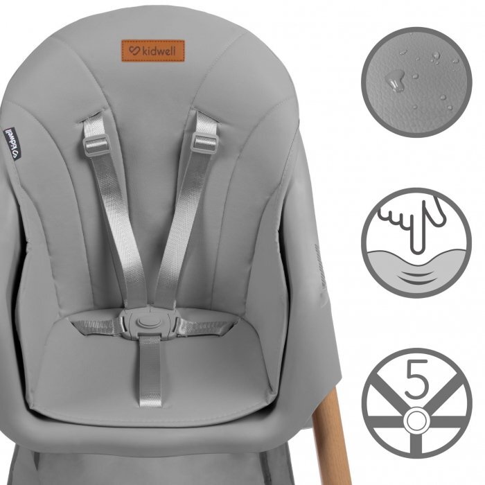 Kidwell Scaun de masa 2 in 1 Karimi gri