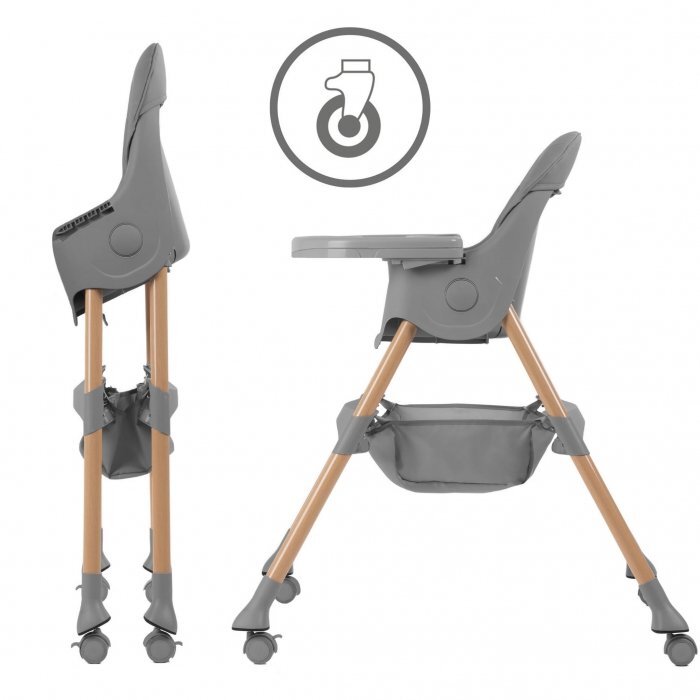 Kidwell Scaun de masa 2 in 1 Karimi gri