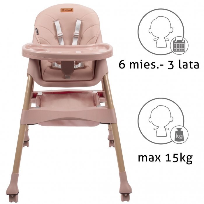 Kidwell Scaun de masa 2 in 1 Karimi roz