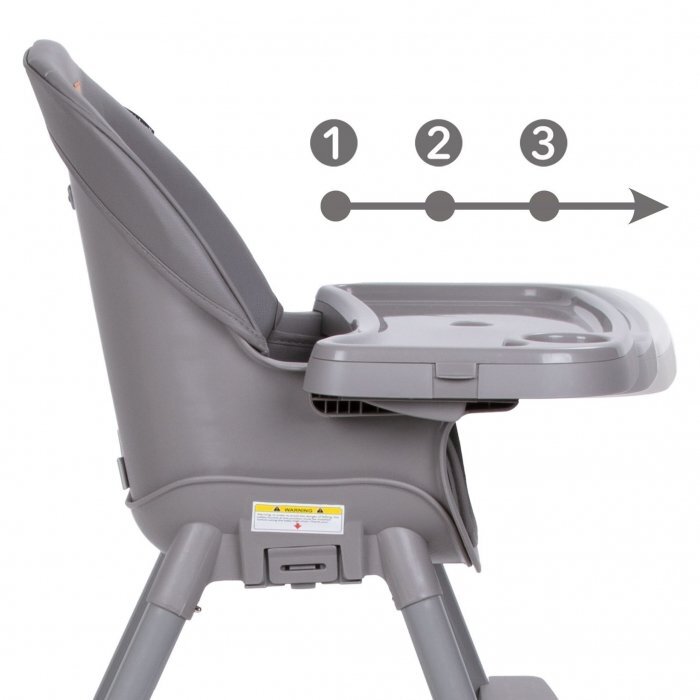Kidwell Scaun de masa 4 in 1 Eatan Gray