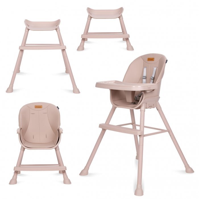 Kidwell Scaun de masa 4 in 1 Eatan Pink