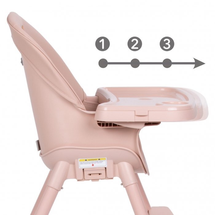 Kidwell Scaun de masa 4 in 1 Eatan Pink