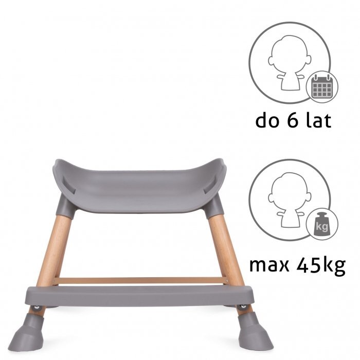 Kidwell Scaun de masa 4 in 1 Eatan Wood Gray