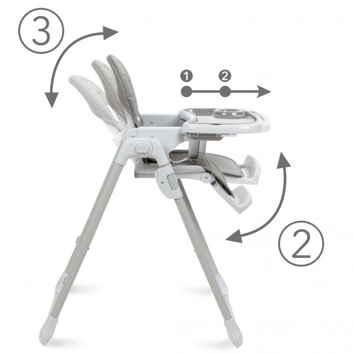 Kidwell Scaun de masa multifunctional Beno Gray