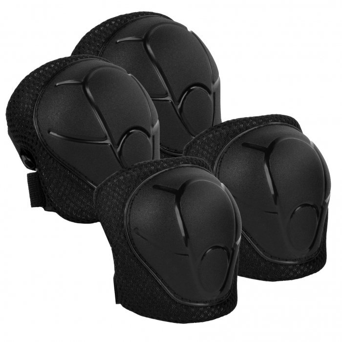 Kidwell Set de protectie pentru copii Trix Black cotiere si genunchiere marimea S