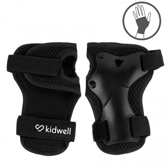 Kidwell Set de protectie pentru copii Trix Black cotiere si genunchiere marimea S