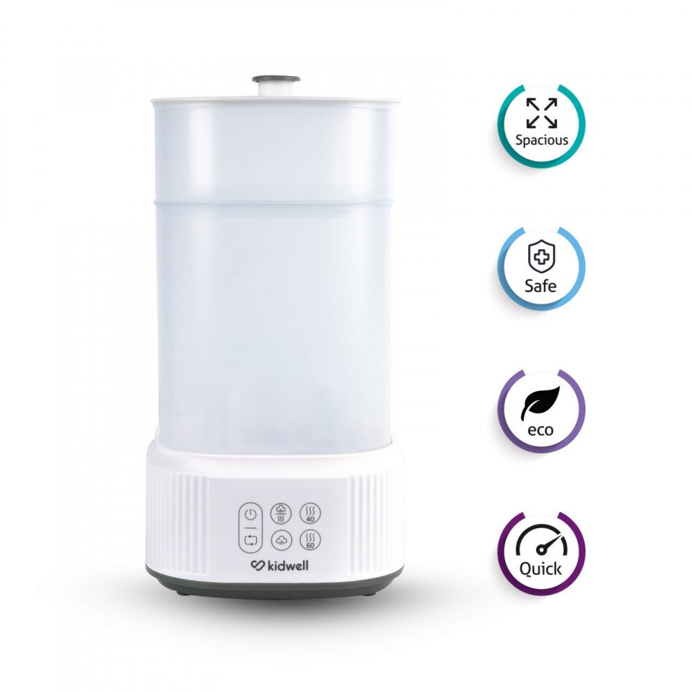Kidwell Sterilizator cu abur pentru biberoane si accesorii cu uscator integrat Puro 2 in 1