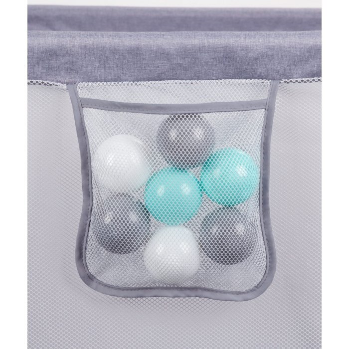 Kidwell Tarc de joaca hexagonal pentru copii 122 x 106 cm Fanko Gray