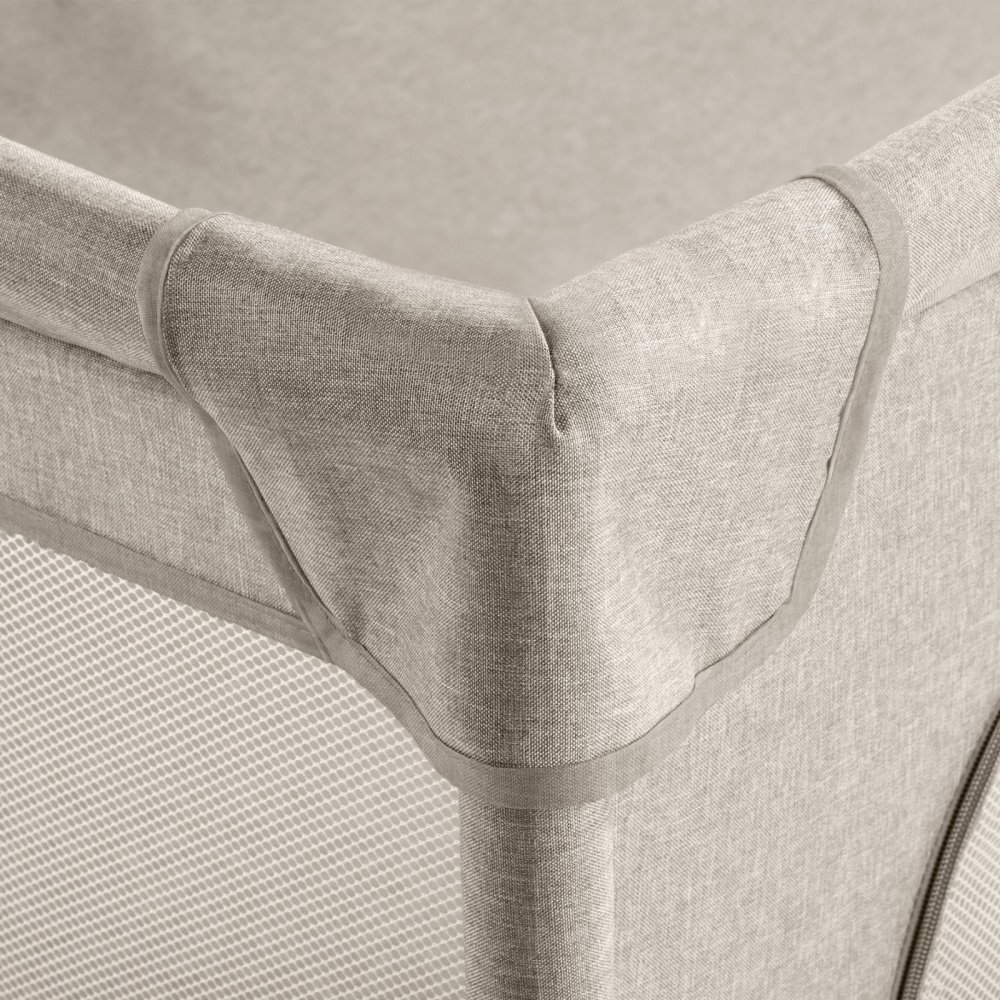 Kidwell Tarc pliabil pentru copii Fanko Beige 130x130 cm pentru interior spatiu optimizat sigur 0-6 ani