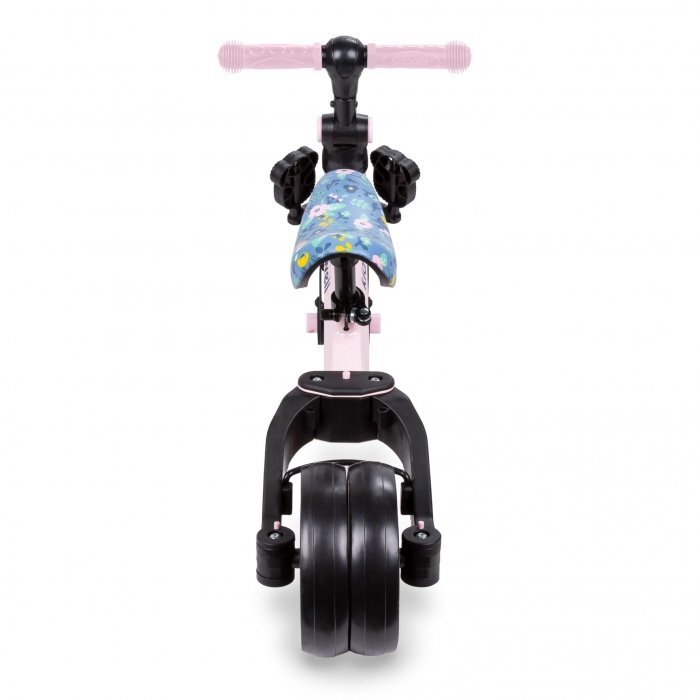 Kidwell Tricicleta pentru copii Pico Spring Flower cu pedale 3 in 1 scaun reglabil pe inaltime reglarea in 3 trepte a distantei dintre ghidon si copil potrivita pentru inaltimea unui copil 90 - 124 cm