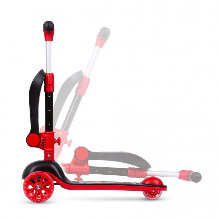 Kidwell Trotineta 2 in 1 cu sezut Rimba Race pliabila roti cu Led ghidon reglabil din aluminiu greutate admisa 50 kg