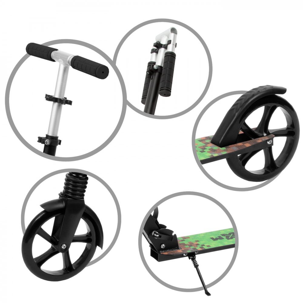 Kidwell Trotineta oras WXM Driff Game roti 200 mm pliabila usoara 3.9 kg pana la 100 kg