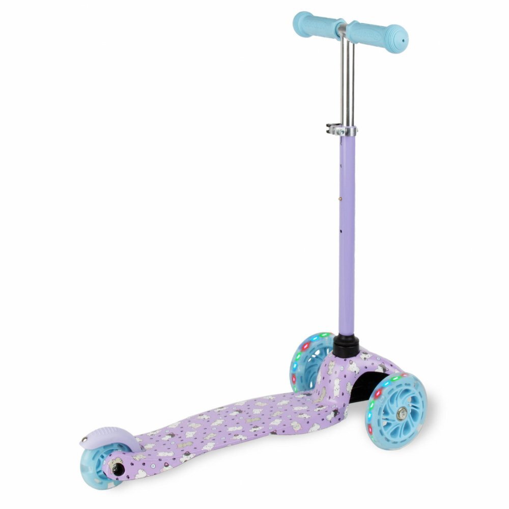 Kidwell Trotineta pentru copii Uno Kitty reglabila roti luminoase 3+ ani pana la 25 kg