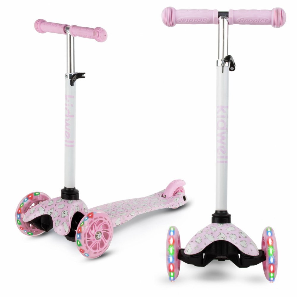 Kidwell Trotineta pentru copii Uno Puppy reglabila roti luminoase 3+ ani pana la 25 kg