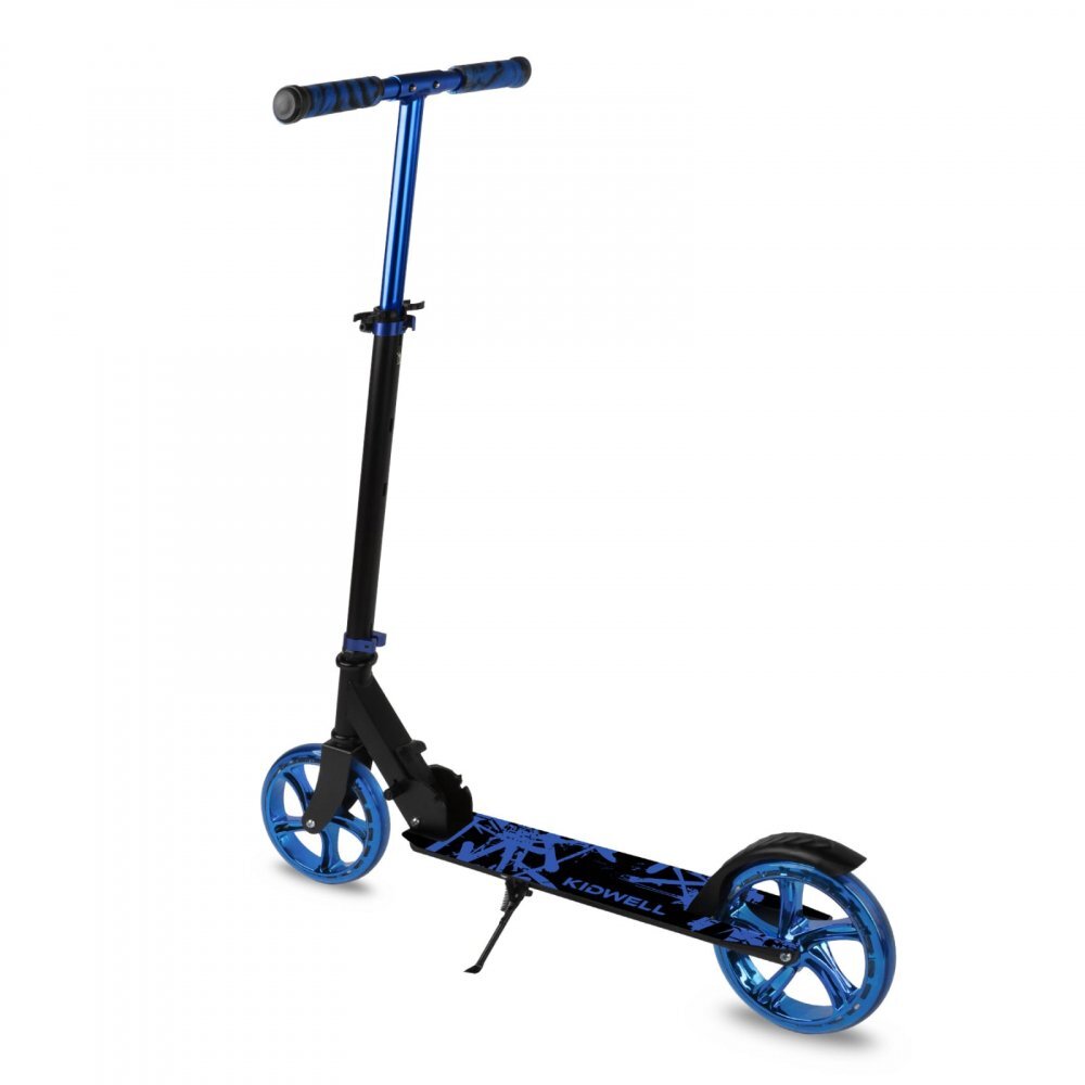 Kidwell Trotineta pliabila Blast Blue roti mari 200 mm rulmenti ABEC-7 ultra usoara 3.8 kg 100 kg 8+ ani