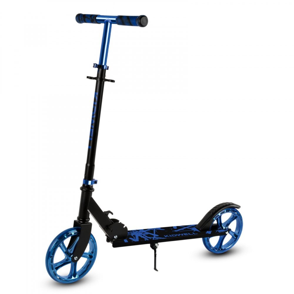 Kidwell Trotineta pliabila Blast Blue roti mari 200 mm rulmenti ABEC-7 ultra usoara 3.8 kg 100 kg 8+ ani