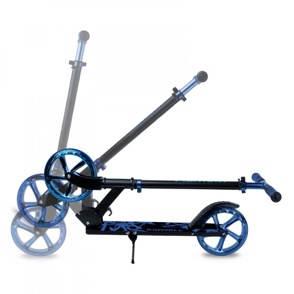 Kidwell Trotineta pliabila Blast Blue roti mari 200 mm rulmenti ABEC-7 ultra usoara 3.8 kg 100 kg 8+ ani