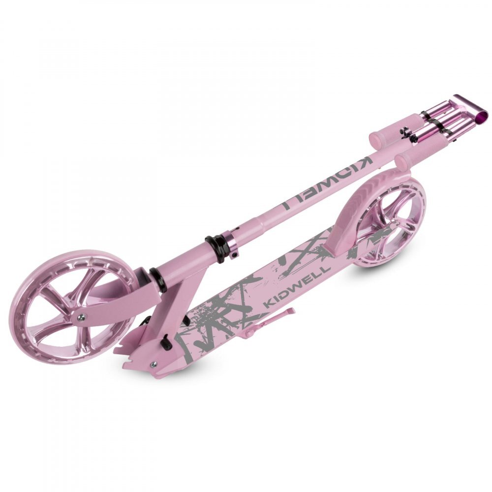 Kidwell Trotineta pliabila Blast Light Pink roti mari 200 mm rulmenti ABEC-7 ultra usoara 3.8 kg 100 kg 8+ ani