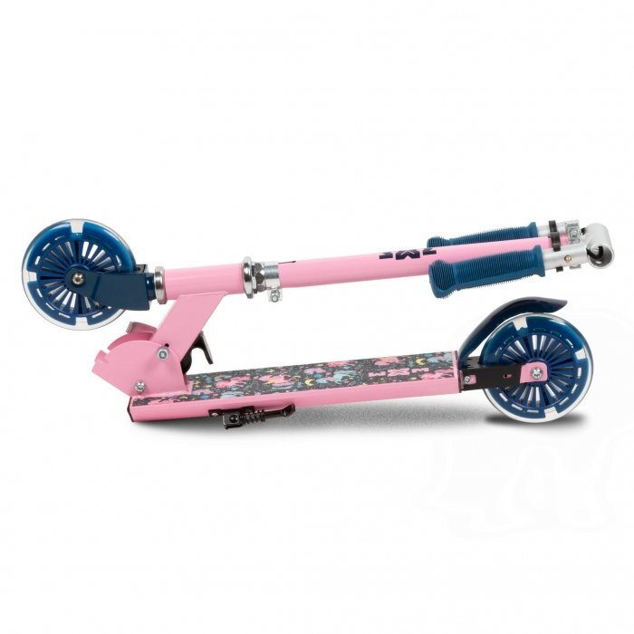 Kidwell Trotineta pliabila WXM Skipo Unicorncu 2 roti LED pliabila ghidon reglabil din aluminiu greutate suportata 50 kg varsta 3 ani+