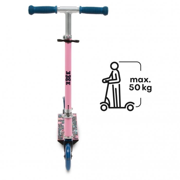 Kidwell Trotineta pliabila WXM Skipo Unicorncu 2 roti LED pliabila ghidon reglabil din aluminiu greutate suportata 50 kg varsta 3 ani+