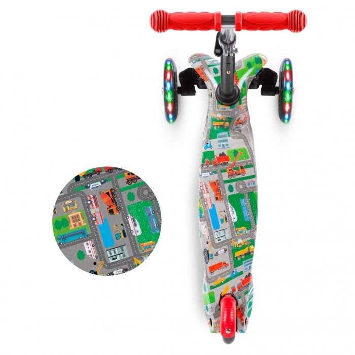 Kidwell Trotineta uno City lumini LED ghidon reglabil din aluminiu greutatea admisa 25 kg varsta 3 ani+