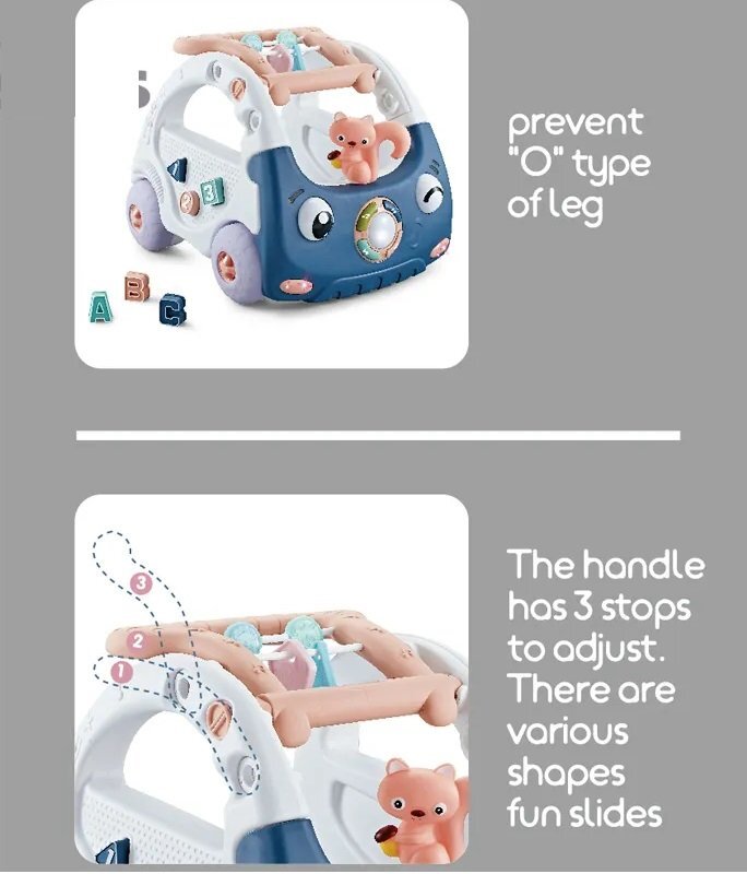 KikkaBoo Antepremergator multifunctional Drive Play Albastru