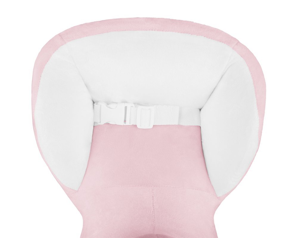 KikkaBoo Balansoar din plus cu baza din lemn si spatar Pink Hipo Princess