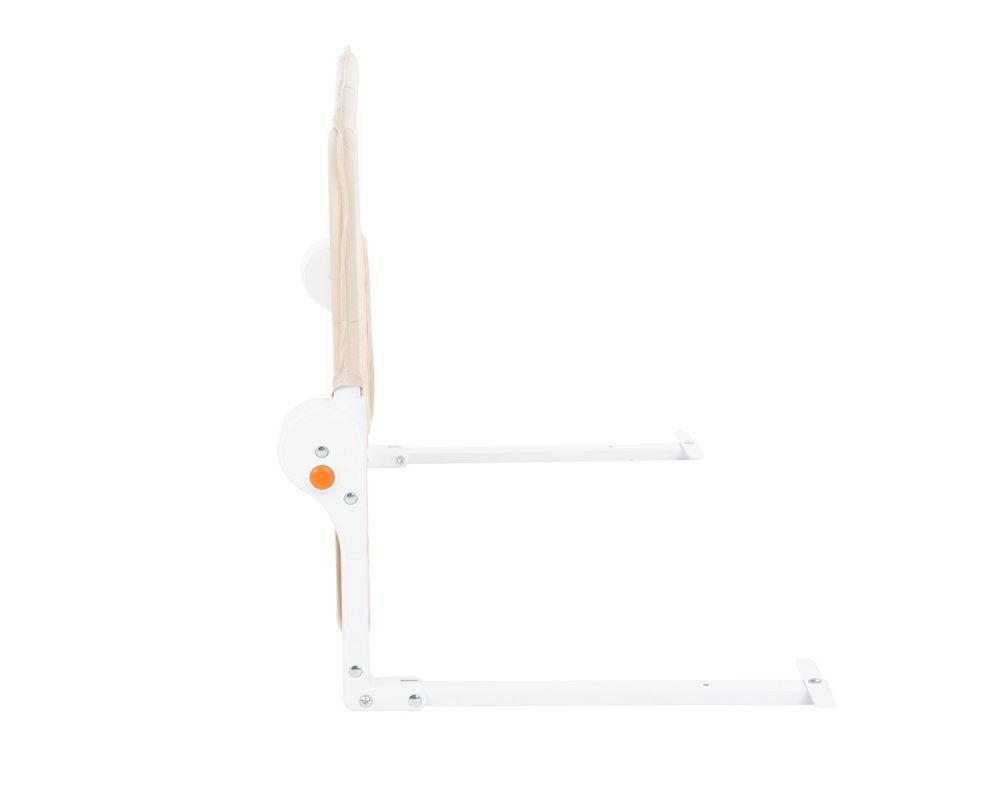 KikkaBoo Bariera de protectie pentru pat copii I am Safe Beige 102 cmrabatabila pentru a permite urcarea sau coborarea copiluluicompatibila cu saltele cu grosime 12-20 cm