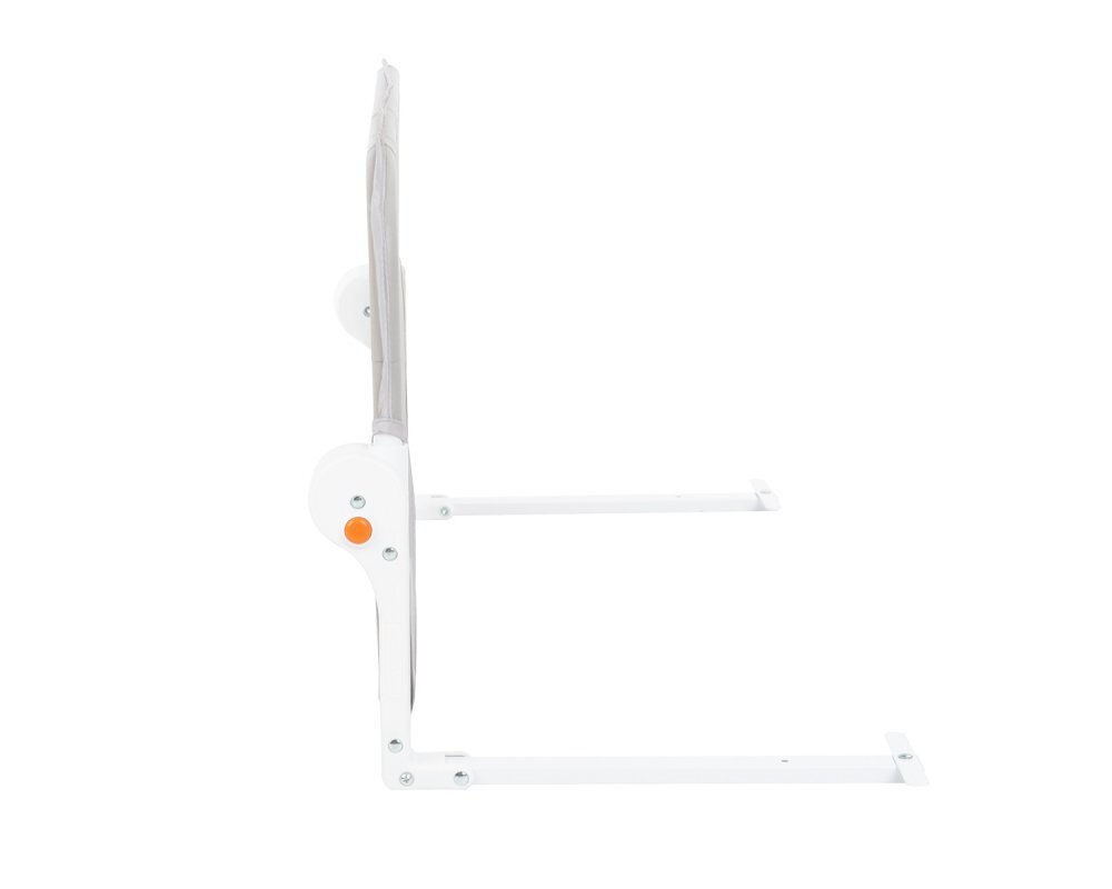 KikkaBoo Bariera de protectie pentru pat copii I am Safe Grey 102 cmrabatabila pentru a permite urcarea sau coborarea copiluluicompatibila cu saltele cu grosime 12-20 cm