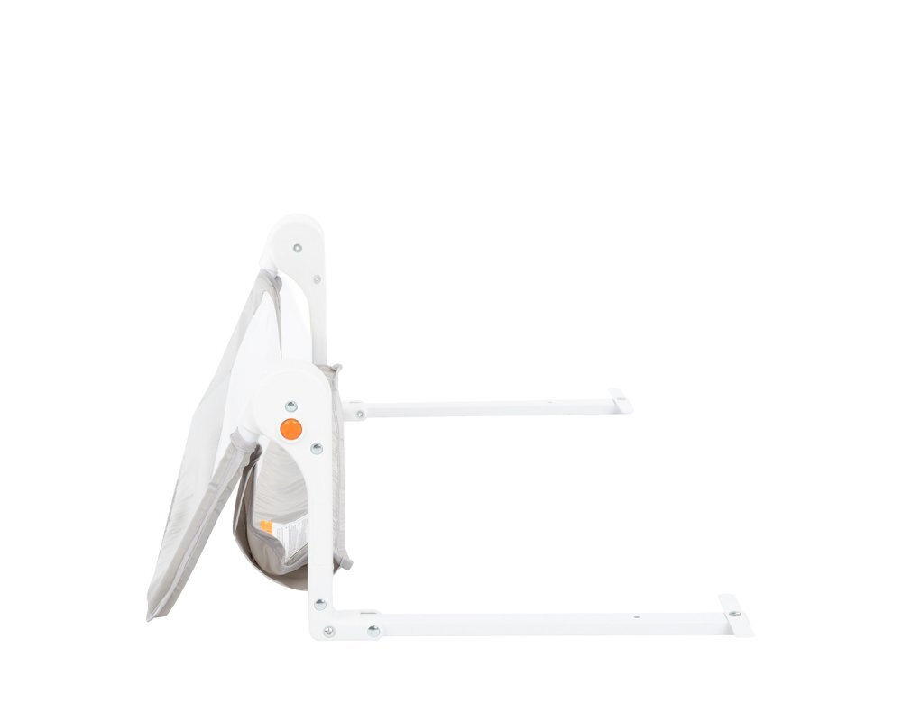 KikkaBoo Bariera de protectie pentru pat copii I am Safe Grey 102 cmrabatabila pentru a permite urcarea sau coborarea copiluluicompatibila cu saltele cu grosime 12-20 cm