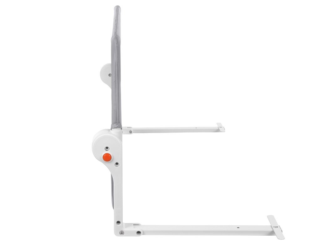 KikkaBoo Bariera de protectie pentru pat copii I am Safe Grey 120 cmfixare stabilarabatabilapotrivita pentru saltele de la 12-20 cmcolturi rotunjitematerial textil de inalta calitate