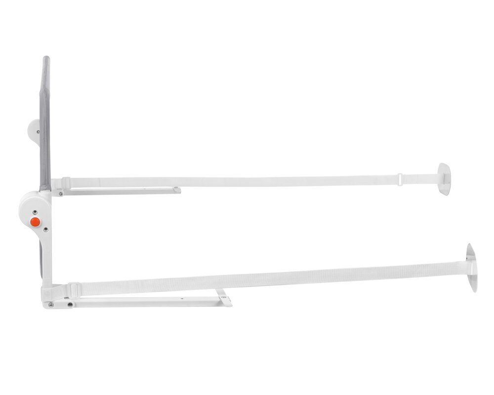 KikkaBoo Bariera de protectie pentru pat copii I am Safe Grey 120 cmfixare stabilarabatabilapotrivita pentru saltele de la 12-20 cmcolturi rotunjitematerial textil de inalta calitate