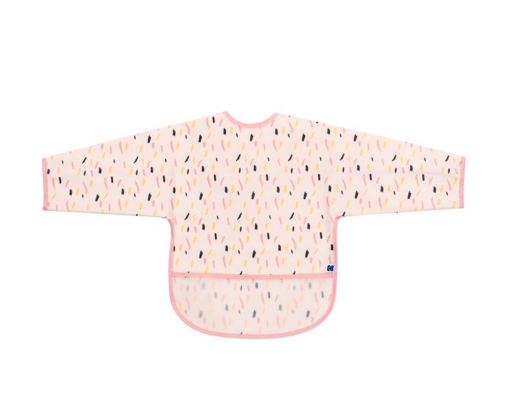 KikkaBoo Baveta impermeabila cu maneci si buzunar Arty Pink Pattern